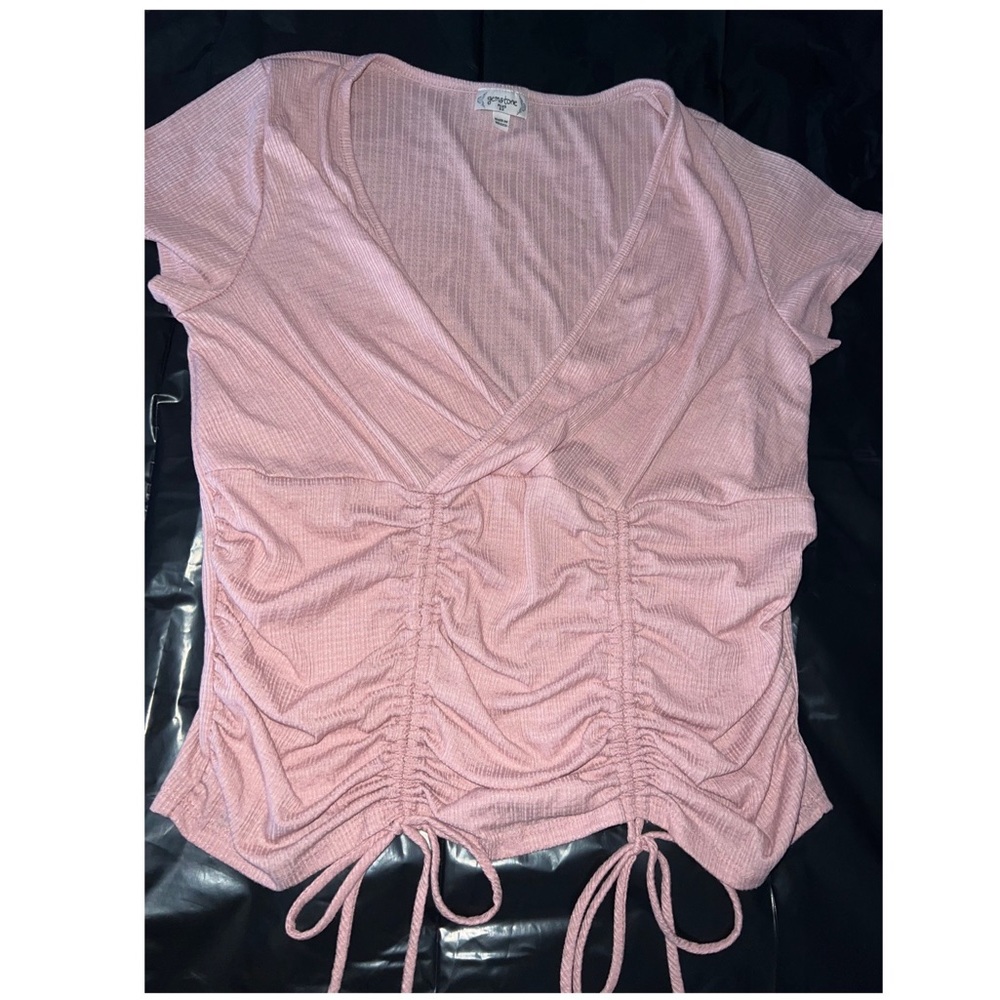 Mauve Pink Ruched Top -1XL